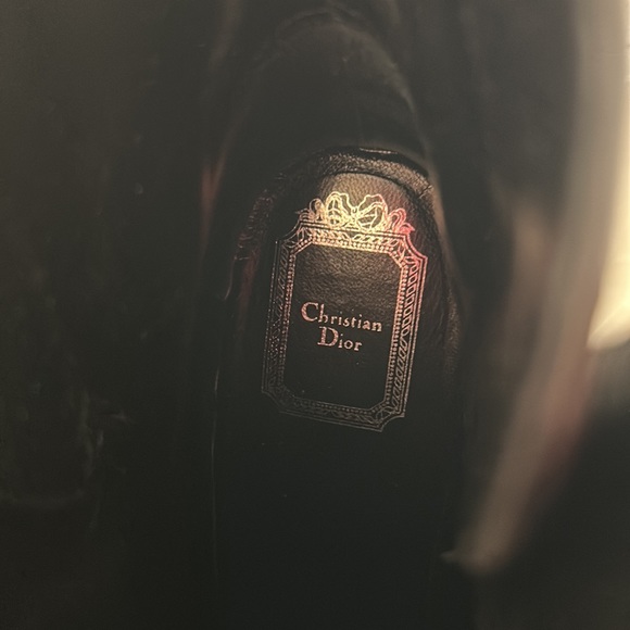 Christian DIOR Black Leather Amazing Boots,9.5 - Picture 8 of 10